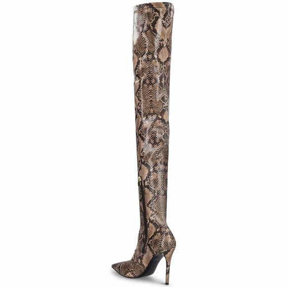 STELLA MCCARTNEY - 100mm Stella Iconic Python Print Boots Size 39 - Picture 4 of 16